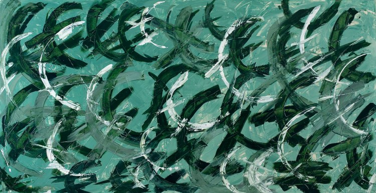 Eurodollaro_tecnica mista su tela_100x200