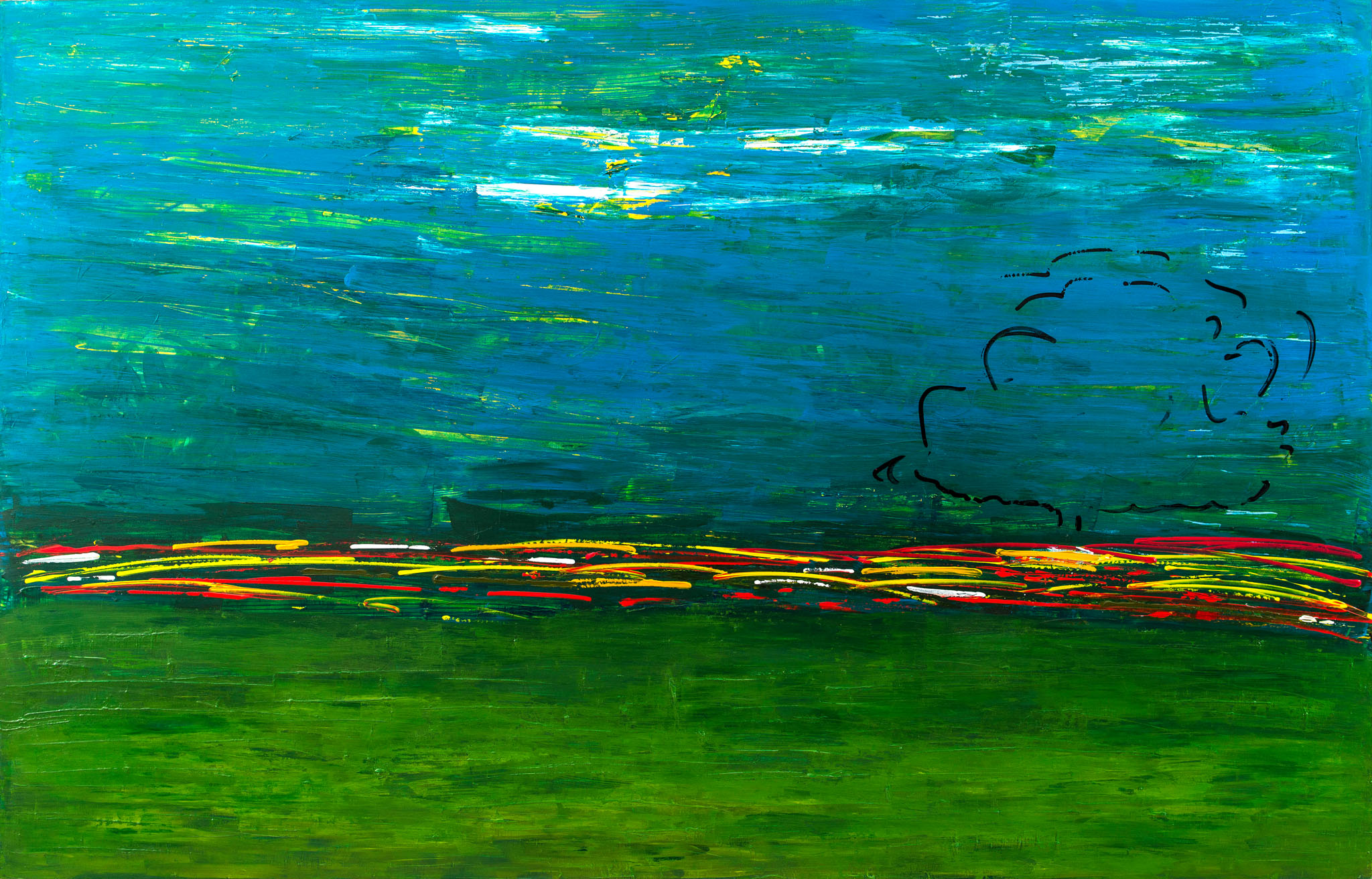 Lui e gli altri_tecnica mista su tela _ bi170x250_2014