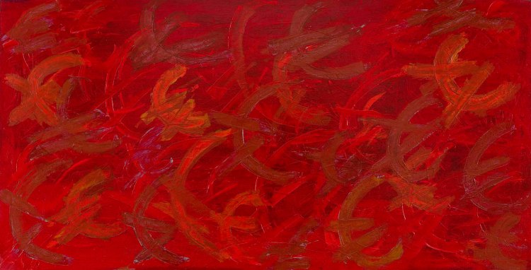 Profondo rosso_tecnica mista_100x200